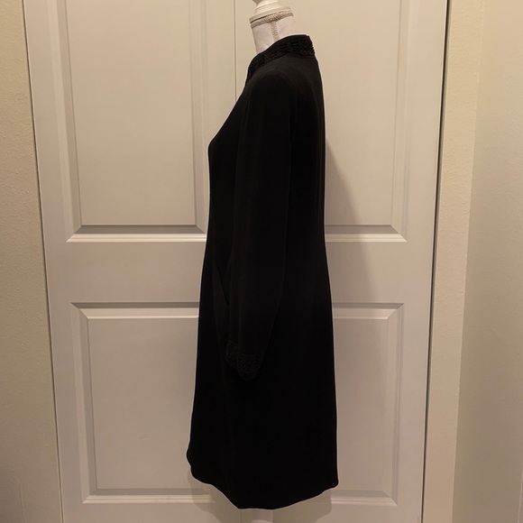 Marisa Minicucci Black Long Sleeve Zip Up Dress - Picture 4 of 16